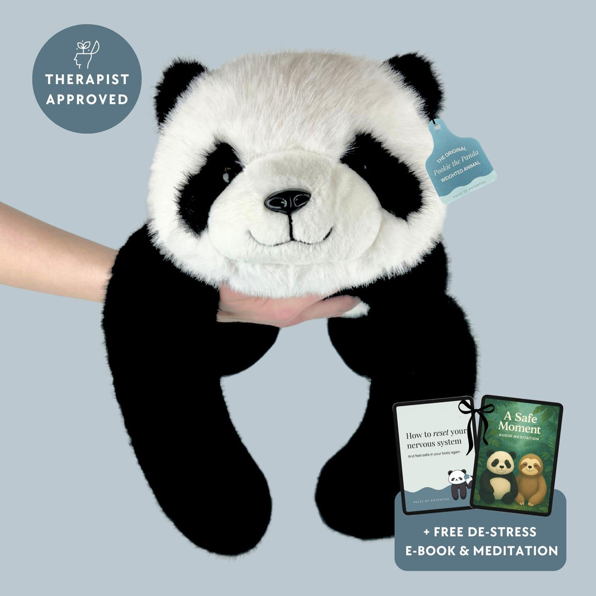 Pookie the Panda Weighted Hug Buddy for Children