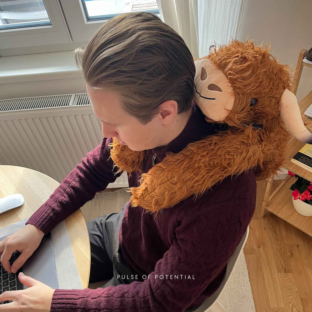 Hallie the Highland Cow Weighted Animal