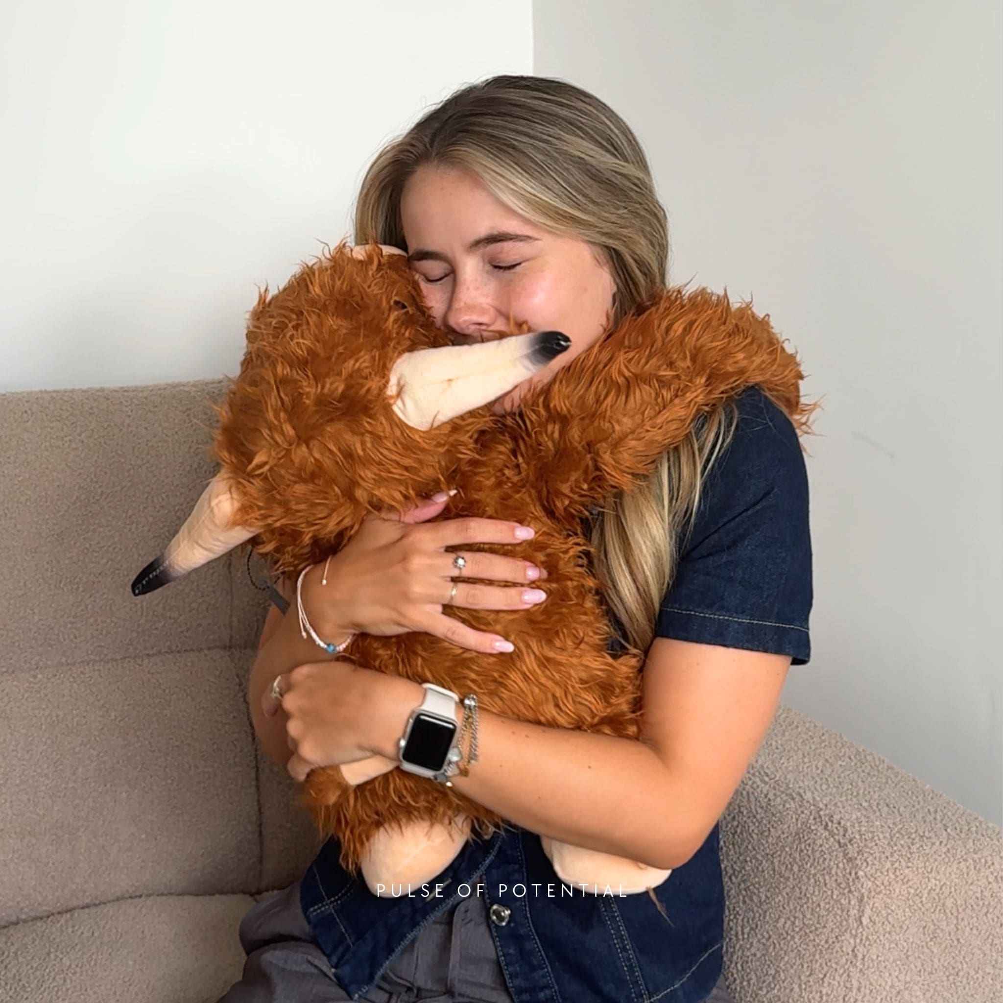 Hallie the Highland Cow Weighted Animal