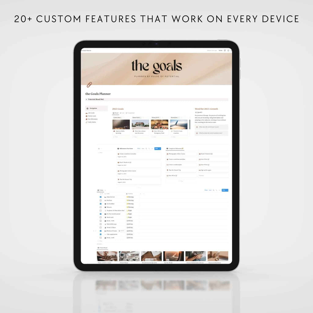 The Goals & Habits Planner