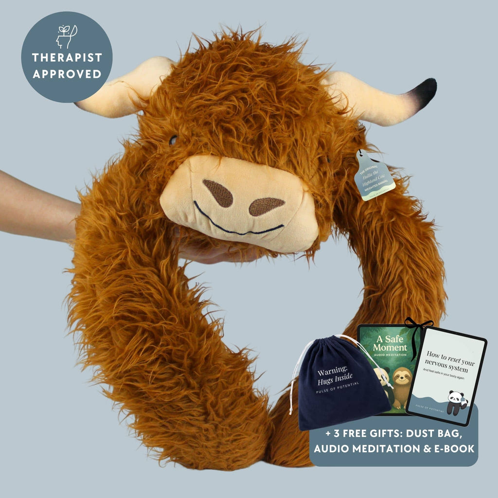 Hallie the Highland Cow Weighted Animal