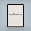 The Affirmations Digital Fillable Journal