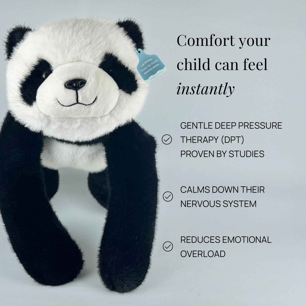 Pookie the Panda Weighted Hug Buddy for Children