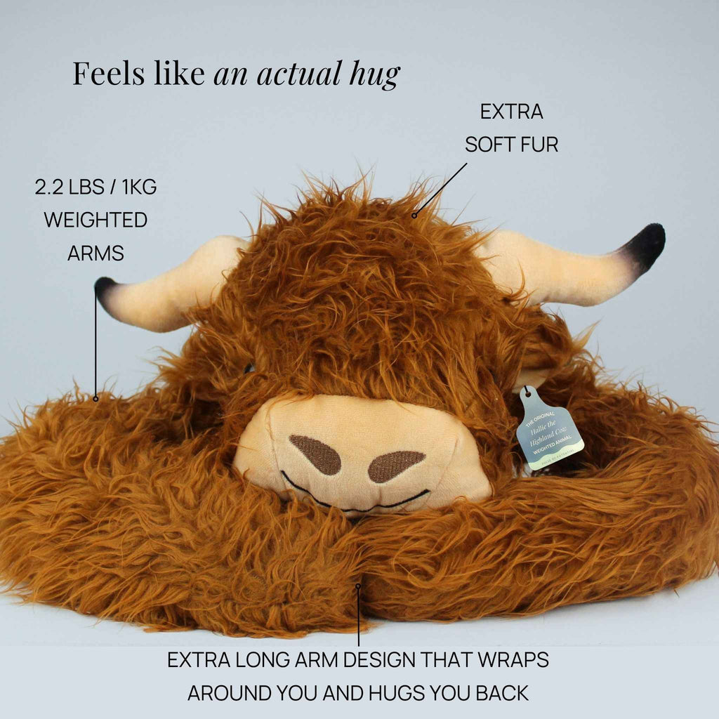 Hallie the Highland Cow Weighted Animal