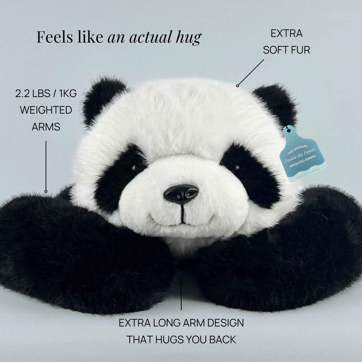 Pookie the Panda Weighted Hug Buddy for Children