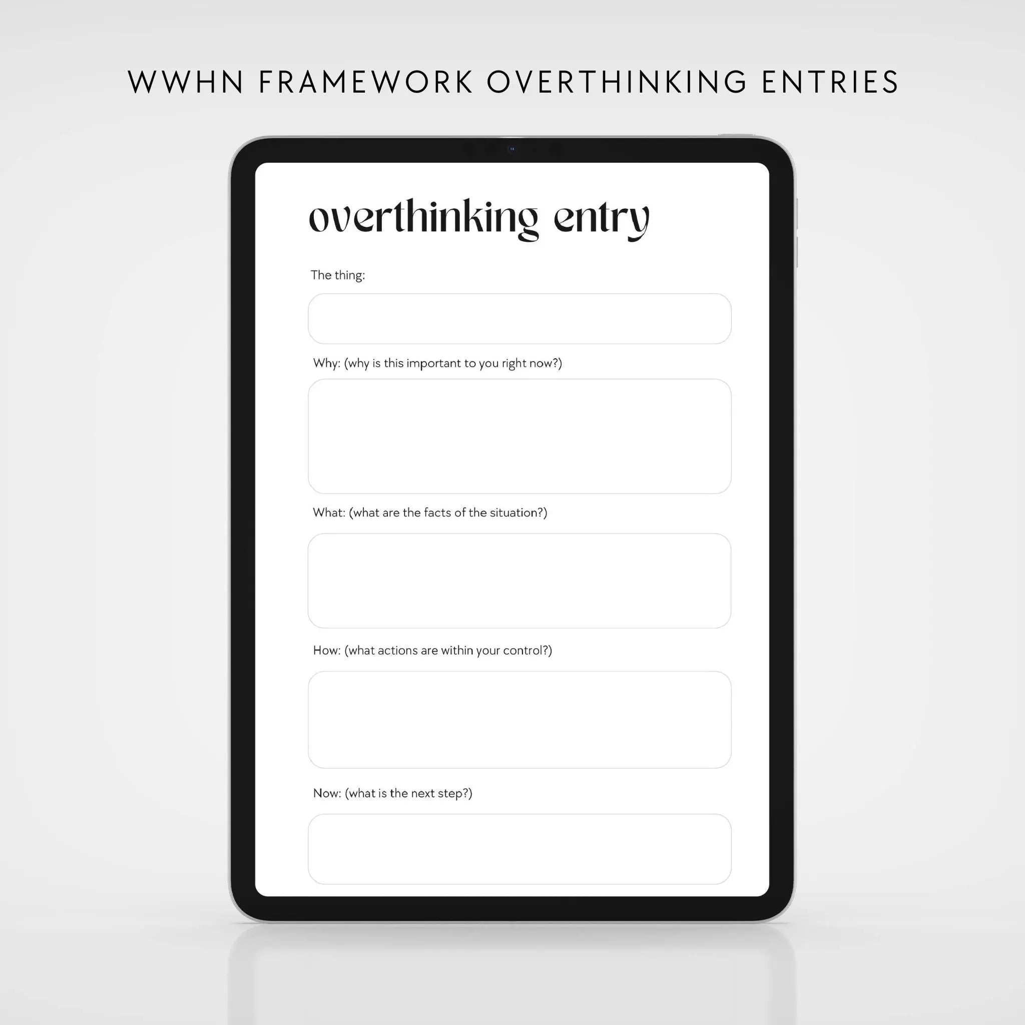 The Overthinking Digital Workbook