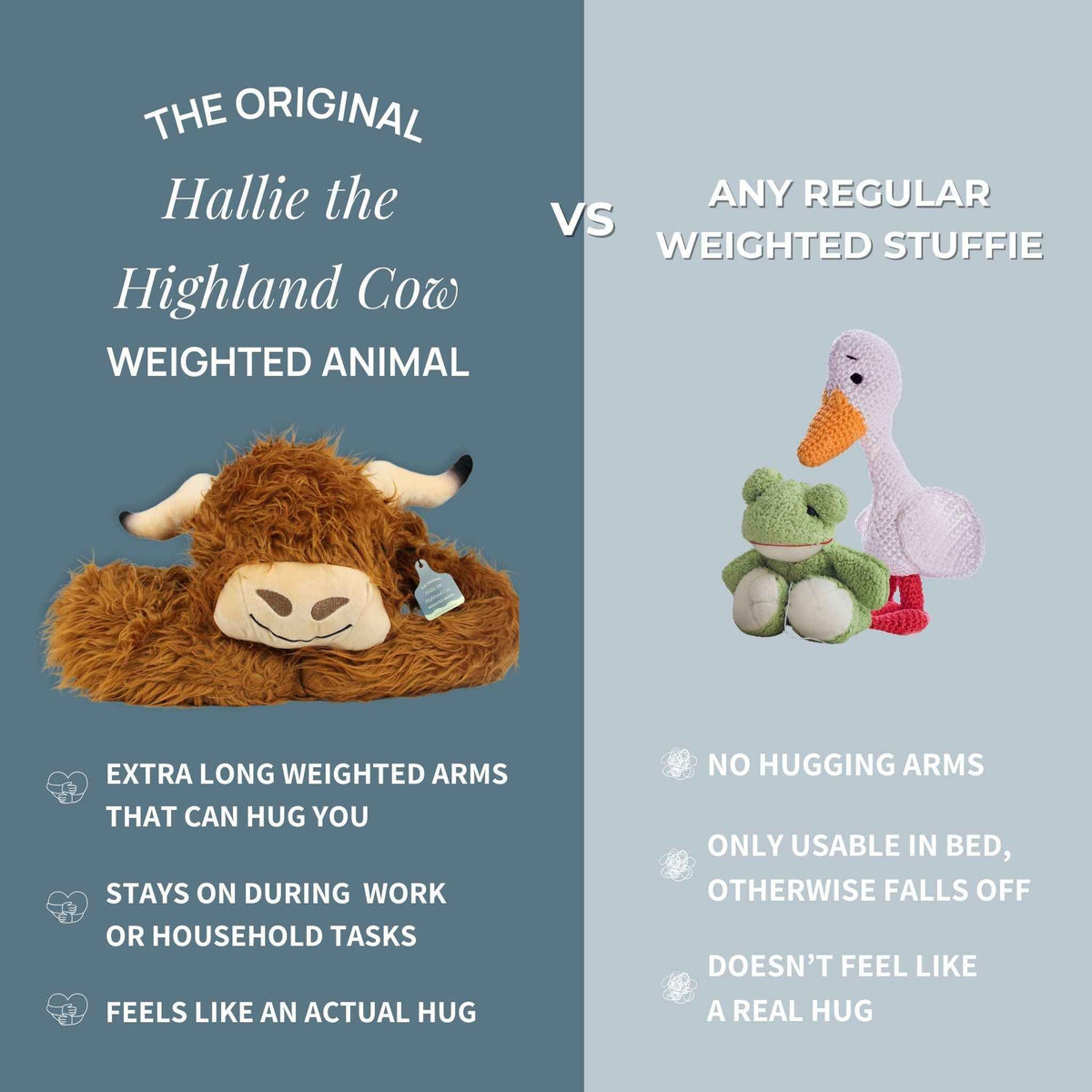 Hallie the Highland Cow Weighted Animal