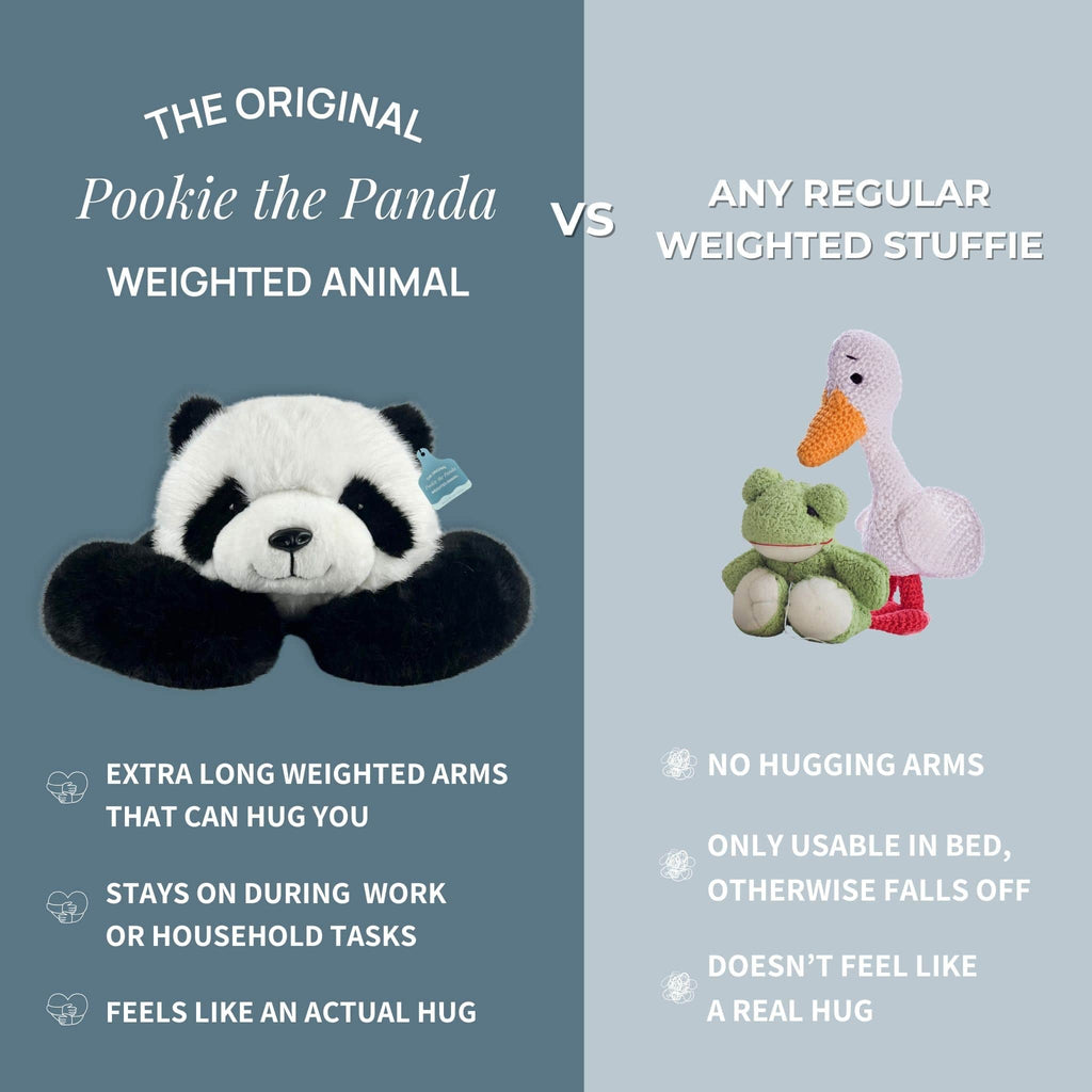 Pookie the Panda Weighted Animal for Valentine's Day