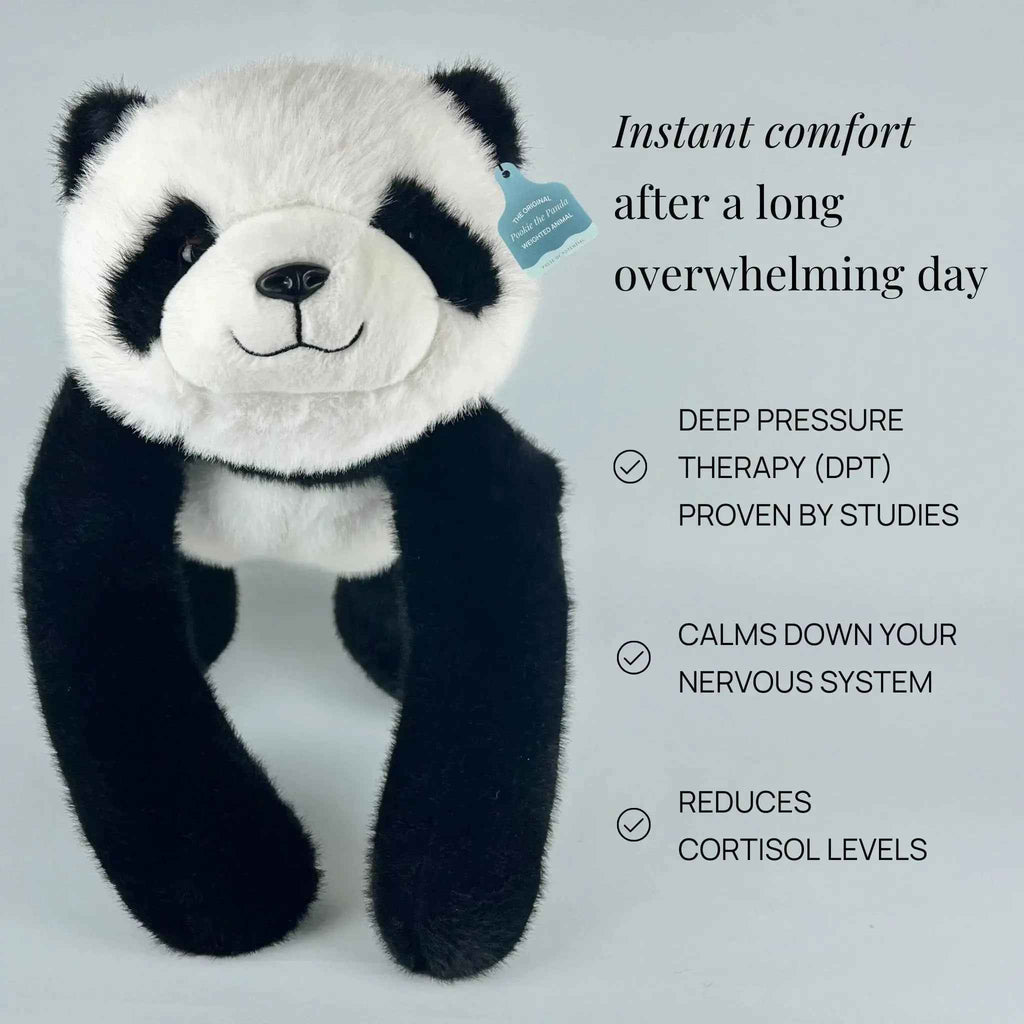 Pookie the Panda Weighted Animal for Valentine's Day