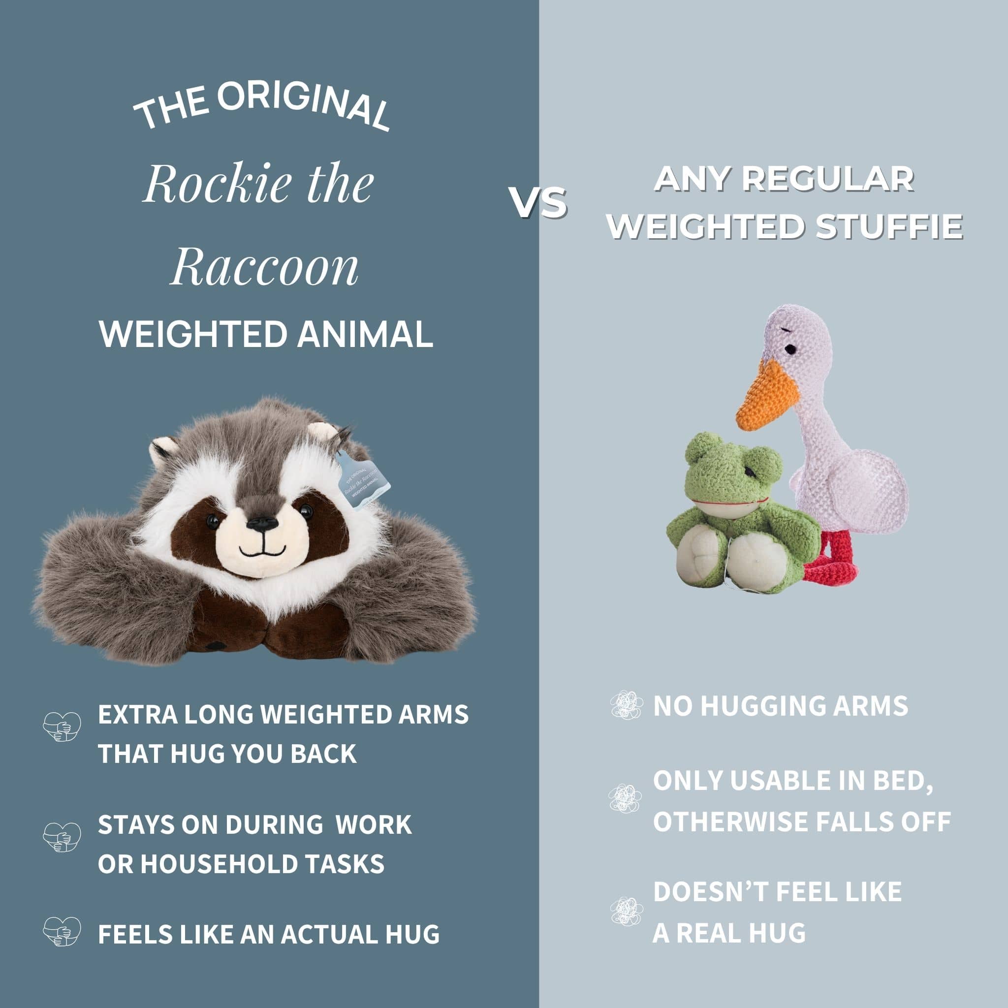 Rockie the Raccoon Weighted Animal