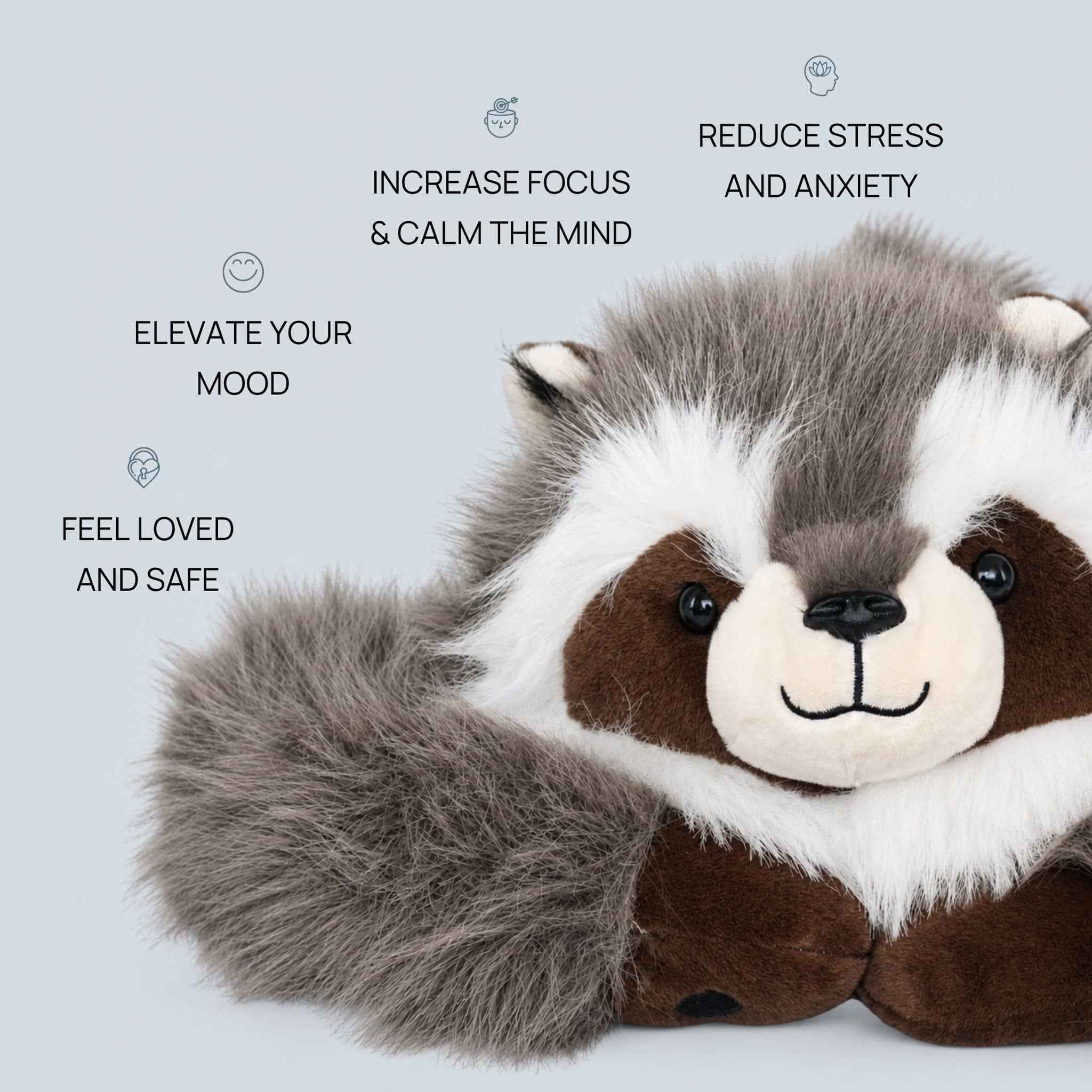 Rockie the Raccoon Weighted Animal