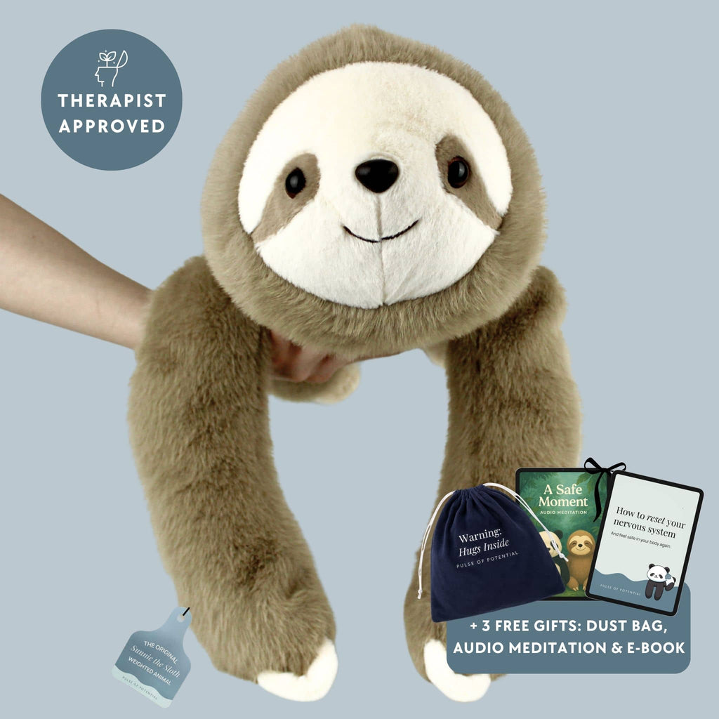 Sunnie the Sloth Weighted Animal